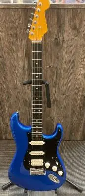 Fender - American Ultra II Stratocaster HSS, Ebony Fingerboard with Case - Noble Blue 2